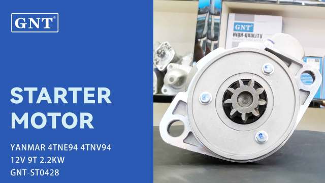 12V 9T Starter compatible with YANMAR 4TNE94 Engine 12990077010 12990077040 12990877000 12990877010 52990877010 LRS01565 LRS1565