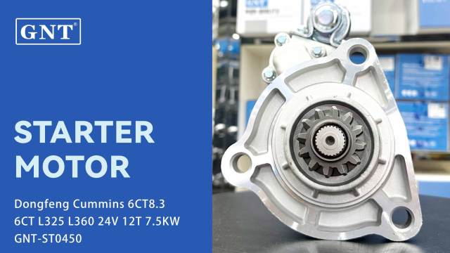 24V 12T Starter compatible with YUTONG Cummins 6CT Engine 5256984 5346195 C3415537 C5256984 M105R3038SE M105R3038SE-VPP MS3504 MS3509
