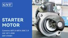 24V 10T Starter compatible with CUMMINS 6BT5.9 Engine 10479622 10479623 10479655 10479656 10496884 1113277 1113291 1113294 1113594 1998459