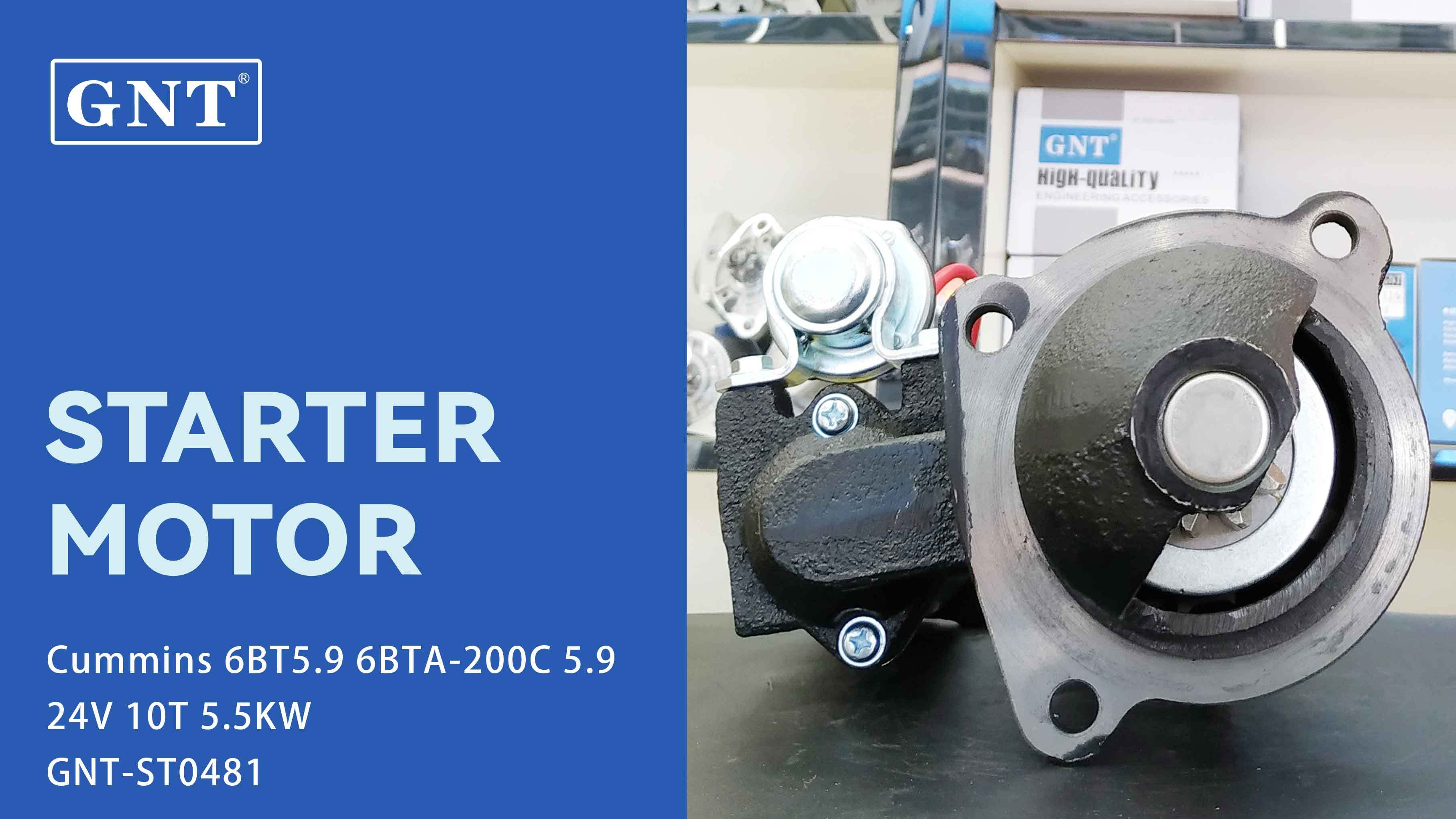 24V 10T Starter compatible with CUMMINS 6BT5.9 Engine 0986023450 9P901544 323911 3604677 3604677PX 3604677RX 3675204RX 367520RX 3904057