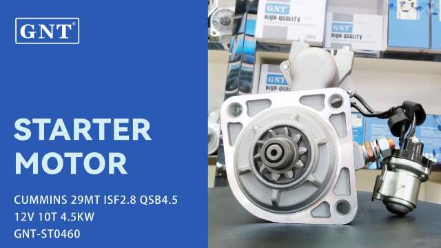 12V 10T Starter compatible with CUMMINS 29MT ISF2.8 Engine 5267911 8200375 8200834 8200959 39575597 10461764 19011404 19011407