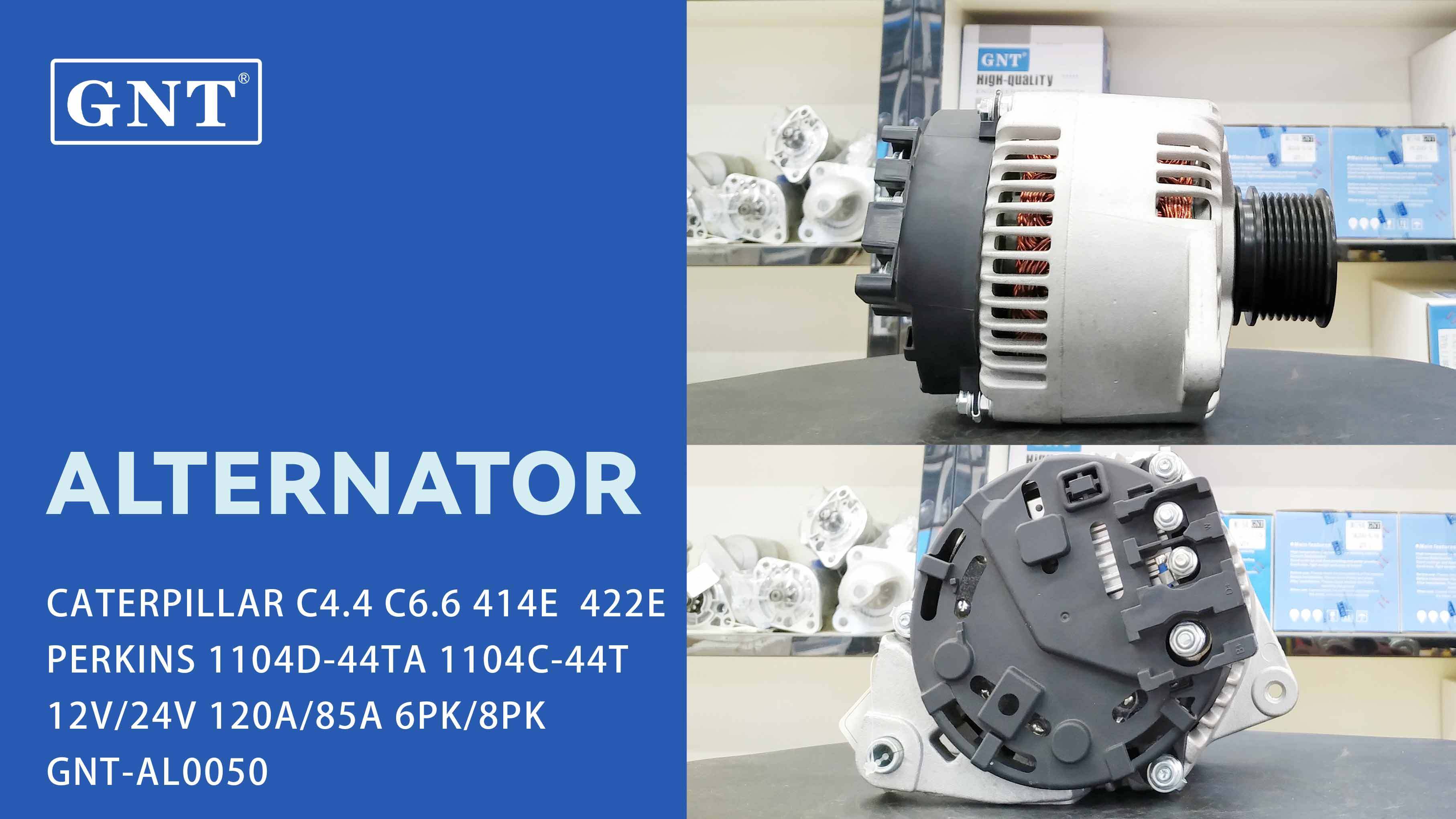 12V 120A Alternator compatible with CATERPILLAR C4.4 Engine 71440156 71432200 71440153 71440154 71440475 71440476 11203175 AAK5384 IA1203