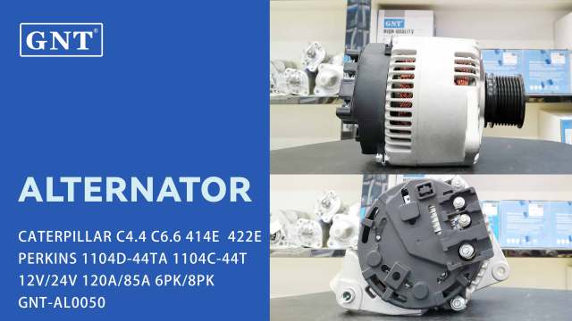 12V 120A Alternator compatible with CATERPILLAR C4.4 Engine 185046522 185046523 2871A156 2871A302 2871A307 2871A308 3181A084 3491368 3671193M91