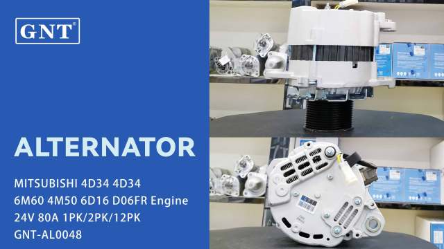 24V 80A Alternator compatible with MITSUBISHI 6M60 Engine A004TU6084 A004TU6088 A004TU6181 A004TU6584 A004TU6888 A4TU16888 A4TU6084