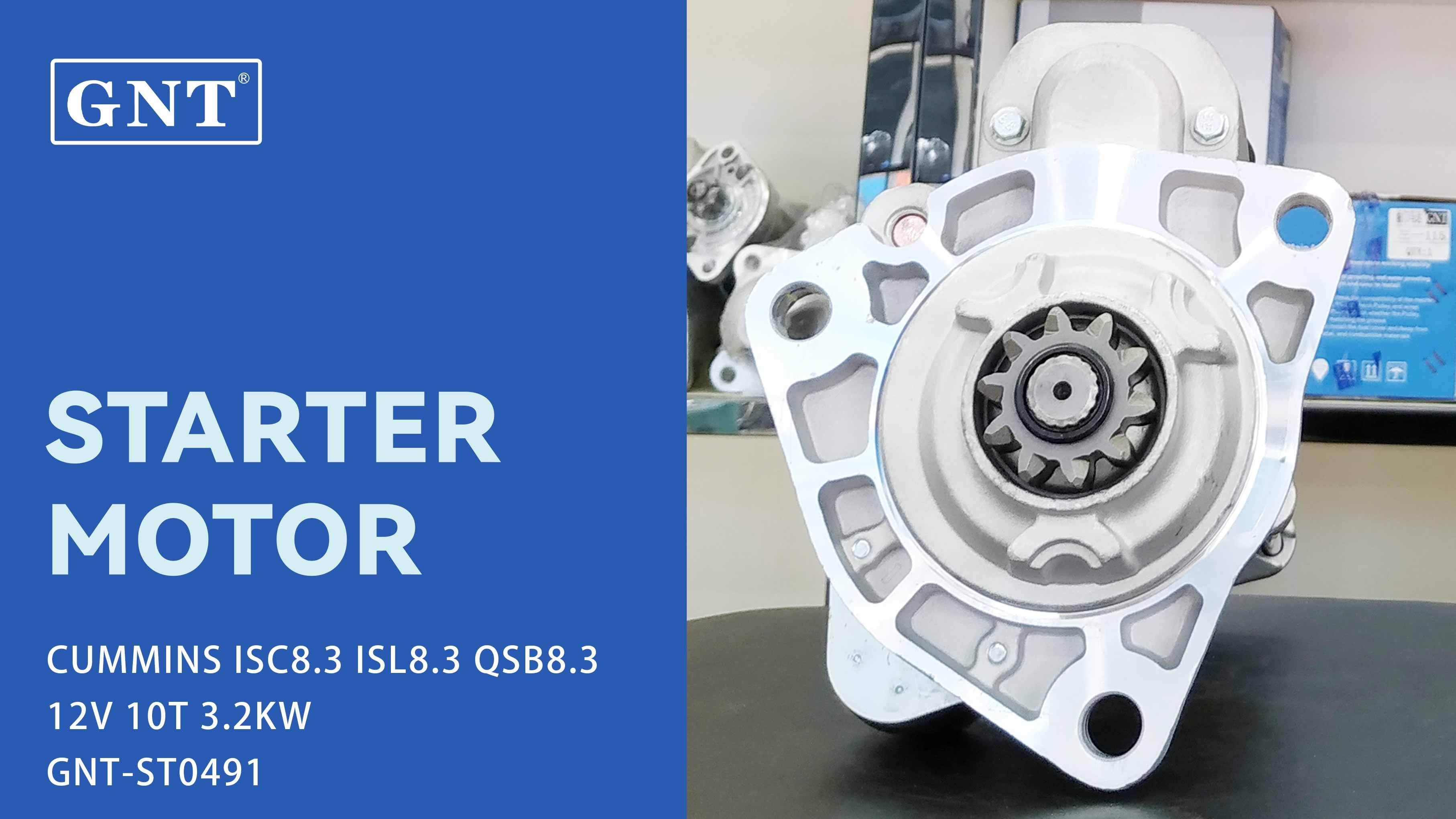 12V 10T Starter compatible with CUMMINS ISC8.3 QSB8.9 Engine 4280007130 4280007150 4280007871 4280009950 4992285 CST40002AS STN1765UL