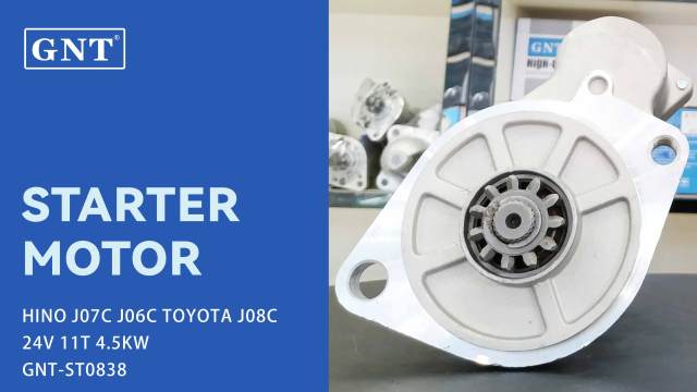 24V 11T Starter compatible with HINO J08C Engine 281002323 281002326 281002326A 281002327 281002327E 281002554 281002562 281002573 281002612