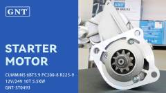 24V 10T Starter compatible with CUMMINS 6BT5.9 Engine CST40610 CST40610AS CST40610ES CST40610GS CST40610OS CST40610RS 116072 17391N