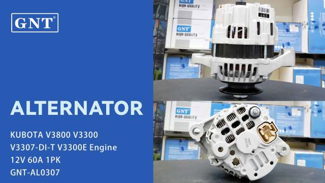12V 60A Alternator compatible with KUBOTA V3800 Engine 3A65174010 3A65174011 3C58174010 3C58174011 3C58174012 TC01164014 1G54164010