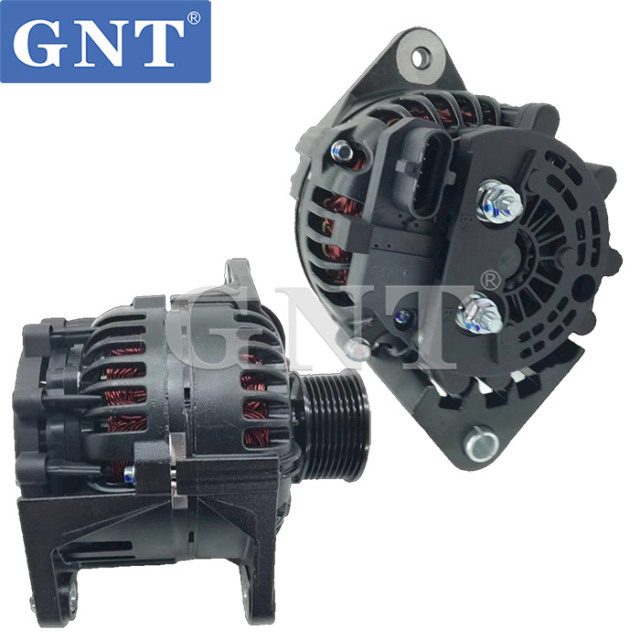 24V 120A Alternator compatible with New Holland W190C W230C Engine  0124655134 0124655253 5283555 5332604 5681782 84383847 ALP3736LK