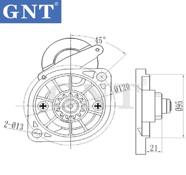 Starter motor compatible with YANMAR 3TNE84 DENSO System engine 9712809071 9722809380 2280000140 2280000141 2280000142 2280000250 2280000251