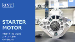 24V 12T 4.5KW GNT Starter Motor compatible with Toyota 1HZ Engine 1280008620 1280008621 2280001600 2280001601 281000W040 STN1021RB