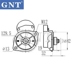 High Quality Starter motor for Toyota Forklift 1KZ Engine 228000-5024, 228000-5025, 428000-0260, 428000-2311
