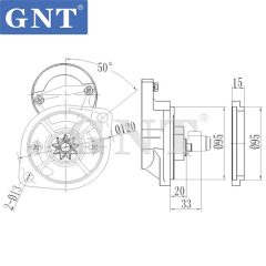 12V 9T Starter Motor compatible with ISUZU 4LE2 Engine 65262017039 DRS0301 2280003852 DSN2063 DSN2128 94123387 JS552 AM108722 GV11567 TY6615
