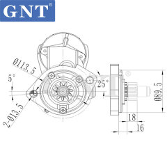 12V 11T 2.5KW Starter compatible with Toyota 2J Engine 2810040290 2810040291 281004029171 2830023040 2830023041 283002304171 283003288071