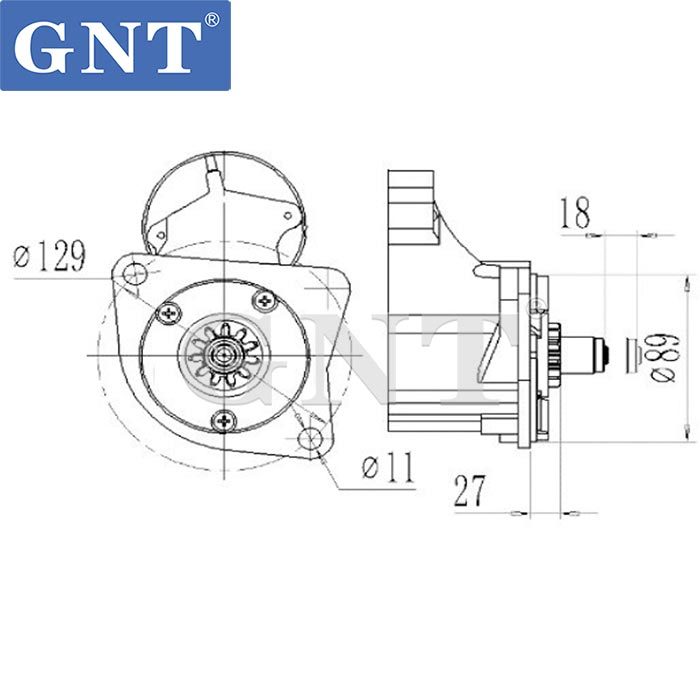 Starter for CASE TRACK LOADER 420CT 440CT 445CT 450CT CASE SKID STEER LOADERS 420 430 435 440 445 465 1280001691, 128000-1691