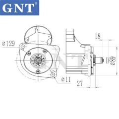 Starter for CASE TRACK LOADER 420CT 440CT 445CT 450CT CASE SKID STEER LOADERS 420 430 435 440 445 465 1280001691, 128000-1691