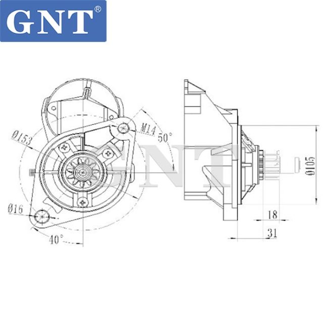 12V 11T Starter compatible with HINO FA14 Engine 281001561 281001561A 281001562 281001562A 281001562B 281001930 281001930A 281001931