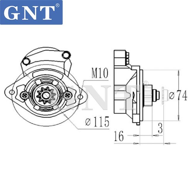 12V 10T Starter compatible with TOYOTA 2C Engine 063280052010 944280175000 944280522850 S122J002 8EA012526021 LRS01591 LRS1591 458580 