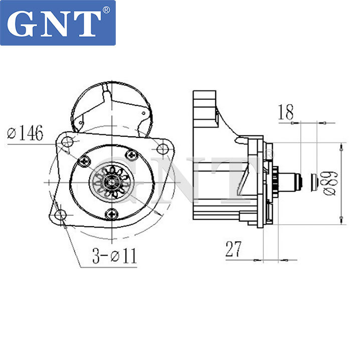 KUBOTA D3200 Starter motor 1545163013, 1545163014, 1545163015, 1545163016, 1545163017, 7000063555, 7000073470