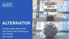 24V 70A Alternator compatible with HYUNDAI D6GA D4GA Engine 3730048000 3730048AA0 3730048AA1 2655838 600288 A0002655838 ALA8001WA