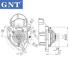 24V Starter compatible with EX200-5 6BG1 Engine 110580 CST40642AS CST50601AS CST50601GS 0311270210 DRS3217 DSN2054 65262017044A 0280006200 0280006201