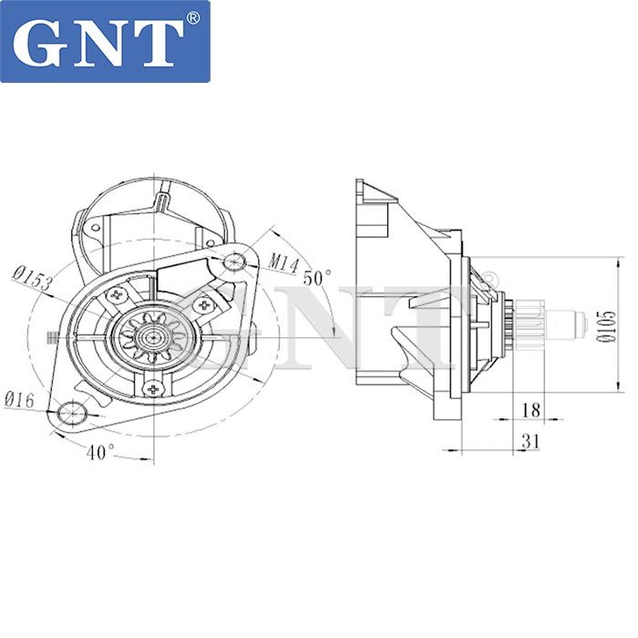 W04D W06D Starter HINO Engine 281001542, 281001542B, 281001660, 281001850, 281001850A, CST40628AS, 113130, 2-2108-ND, 19955N