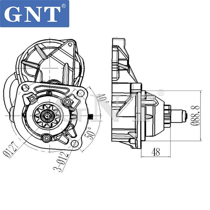 24V 10T GNT Starter motor compatible with Caterpillar 3114 Engine 110944 CST40608AS 1280005733 DSN2003 JS930 8EA737131001