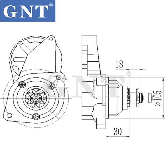 12V 11T Starter compatible with HINO ND238 J08E J08E-6CYL Engine 4280002510 4280002511 4280002830 281002920 281002921 281002921A