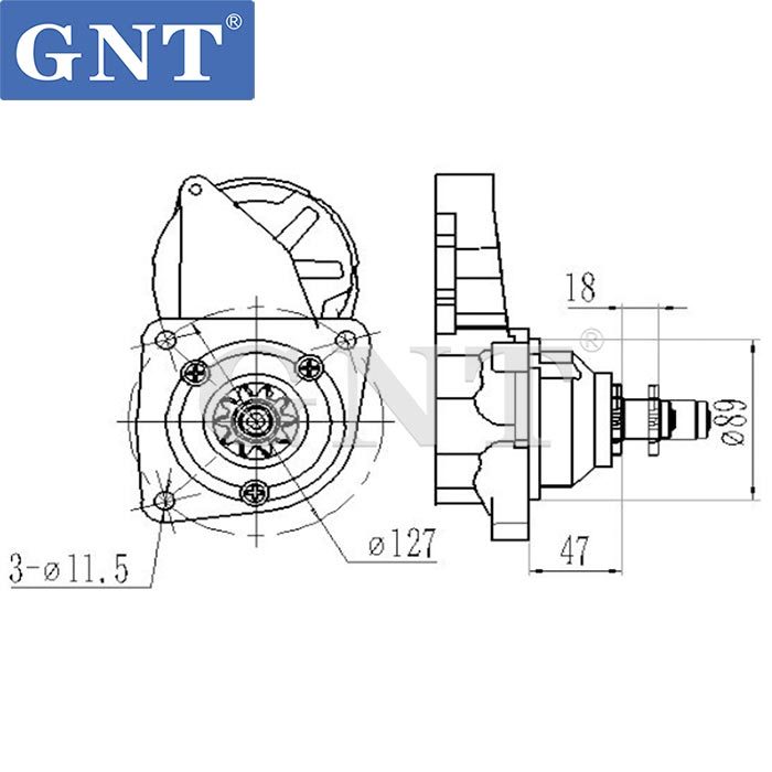 12V 11T Starter compatible with JOHN DEERE 6081H Engine RE501294 RE501298 RE69704 RE70957 RE70975 SE501403 TY24439 JS1228 2589223C91