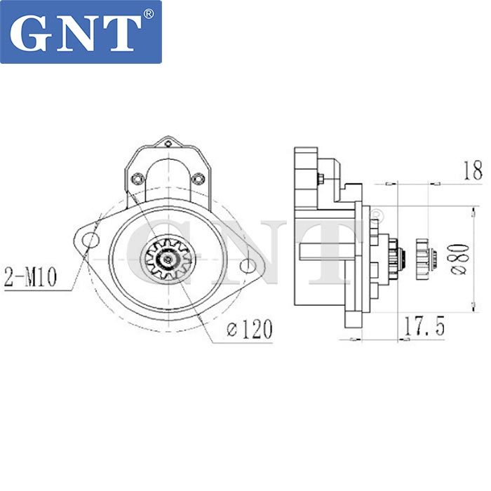 12V 11T Starter compatible with LAND ROVER 368DT Engine 4280004610 4280004611 4280004612 4280804612 CPLA11001AC LRS02334 LRS2334