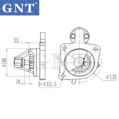 NISSAN FORKLIFT FD6 Starter S25-164AND, 23300-25512, 23300-25578, 23300-25505, 23300-25505EP, 23300-25511, 23300-25512