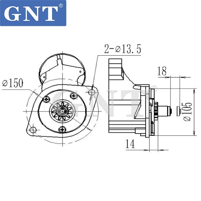 6D95 DENSO System Starter fit Komatsu Excavator 128000-1000, 128000-1001, 128000-1002, 128000-1003, 128000-1004