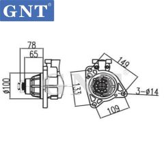 24V 11T GNT Starter motor compatible with MITSUBISHI 6D24 Engine 113746 CST32600 CST32600AS CST32600ES 19081007 PA510069 STR7904 1-510-25W 18963N