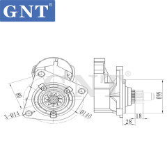 HINO EH700 DENSO STARTER MOTOR CST40609AS, 114337, K85018400, MG255419, PA510013, QD2503, 600881, 1-053-25W, 2-3241-2W
