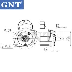 24V 11T Starter compatible with ISUZU 4HF1 Engine S25163 S25163A S25163B S25163C S25163E S25168 S25308 S25308A S25501 S255015 S25501A S25501B