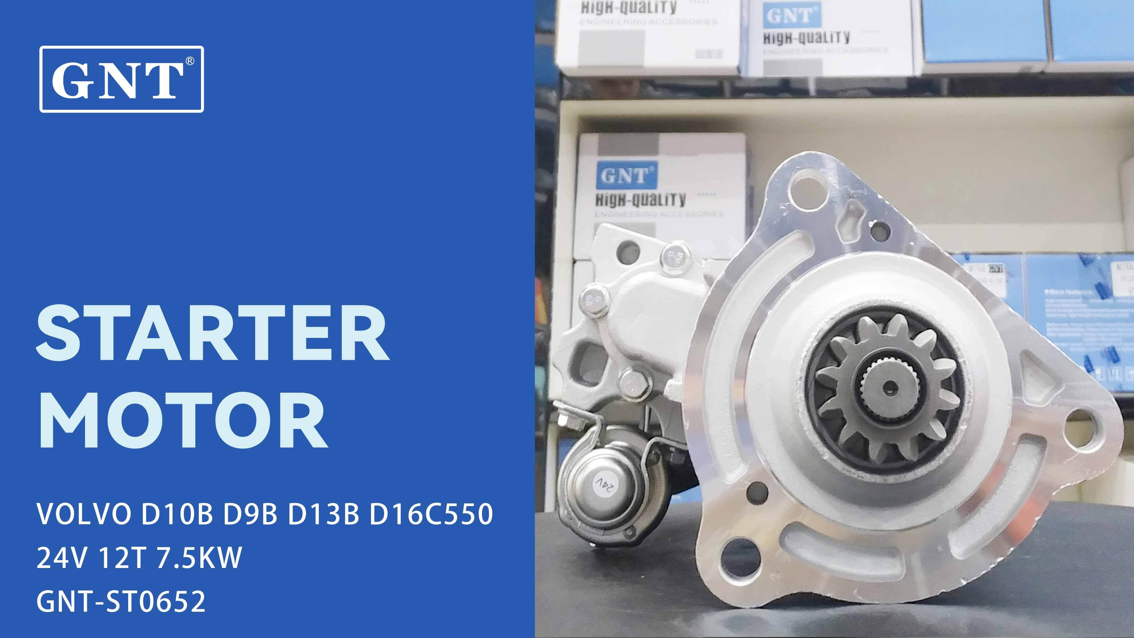 24V 12T Starter compatible with VOLVO D13B D16MH Engine STM3979WA STM9979WA CST35642 CST35642AS CST35642ES CST35642OS CST35642RS