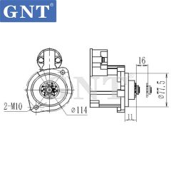 12V 10T Starter compatible with MITSUBISHI 4M40 Engine 0986020421 0986022700 8EA011610671 8EA737881001 S122J005 1810A050 M2T71771