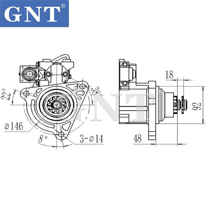VOLVO TRUCK FH12 FM12 Starter Motor 0986025460, F042001199, F042001203, 0-001-261-049, LRS02274, LRS2274, 22804728, 7485020794