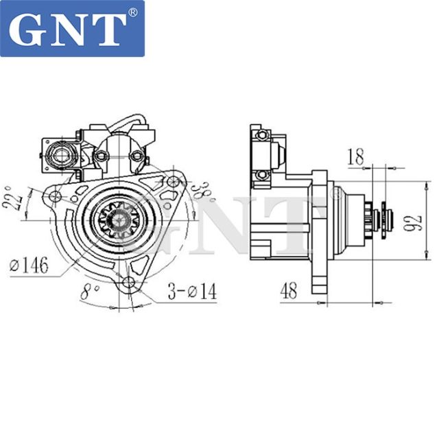 VOLVO TRUCK FH12 FM12 Starter Motor 0986025460, F042001199, F042001203, 0-001-261-049, LRS02274, LRS2274, 22804728, 7485020794