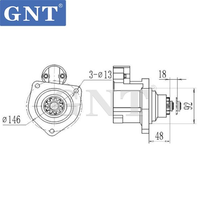 24V 12T Starter Motor for MAN Truck TGA 51262017199 51262017211 51262017226 51262017284 51262019199 MS886 114031 115556 222562 STM4031RB
