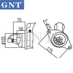 24V 11T Starter compatible with 6SD1 Engine 1811002141 1811002460 1811002550 1811002720 1811002721 1811002722 1811002880 CST50610AS