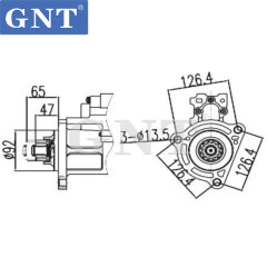 24V 12T Starter compatible with VOLVO D13B Engine M009T82171 M009T83879 M009T83879AM M009T83889 M9T83879 M9T83889 19081033 DRS0547
