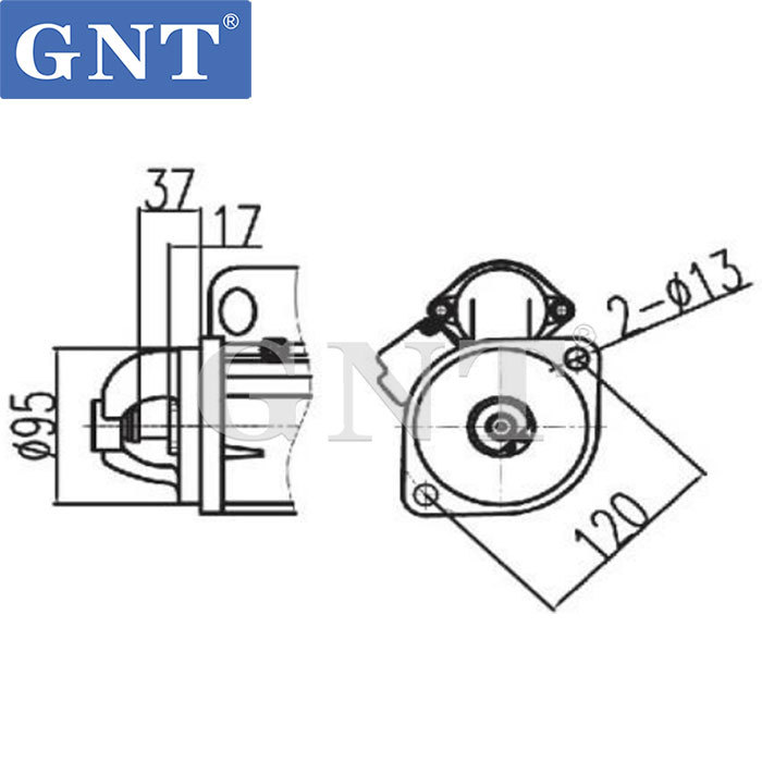 24V 9T 4.5KW GNT Starter compatible with ISUZU 4BB1 4BD1 Engine 0250006520 PA510034 PA510103 QD2201 18194N