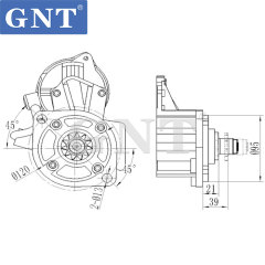24V 11T Starter compatible with HITACHI ZX160W Engine 8972202970 8972202971 8972202972 8972202974 8980620410 89806204102 114324 013251 19870N
