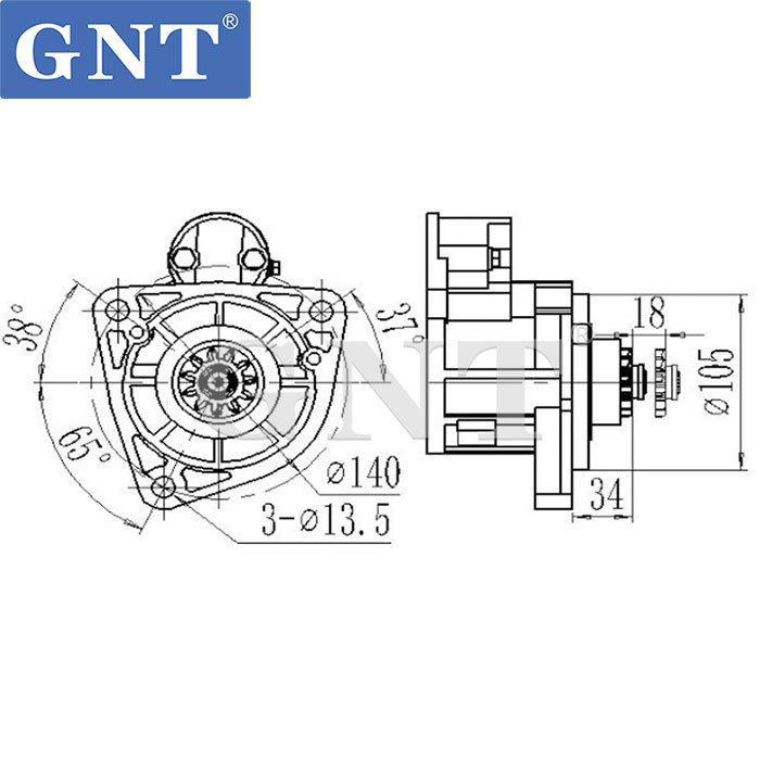 HITACHI EX60 NISSAN FORKLIFT FD6 Starter Motor M008T60171, M008T60175, M8T60171, M8T60173, M8T60174, 23300Z5570, 1-617-25W