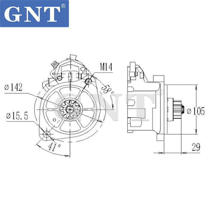 24V 11T Starter compatible with HINO J08E J05E Engine 2810078112 2810078113 2-8100-HN 19271N 300N10227Z STN8112WD 03655020155