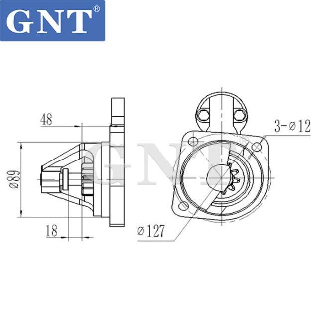 24V 11T Starter compatible with DAEWOO Forklift DH220-3 DOOSAN D1146 Engine 113456 CST46603 CST46603AS CST46603ES CST46603OS CST46603RS