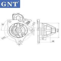 HINO TRUCKS EK100 Starter Motor﻿ 0350-702-0224, 0350-702-0226, 0350-702-0270, 0350-702-0271, 0350-702-0272, 0350-702-0273