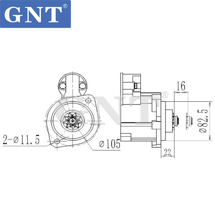 24V 11T Starter Motor compatible with MITSUBISHI S4E S4S  Engine 3446615102 3446620100 3446620102 M002T65271 M002T65272 M003T54071 M003T54072