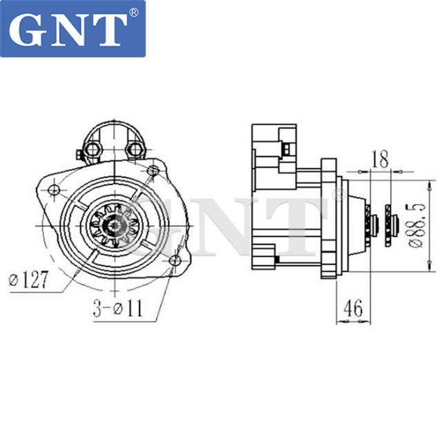 BOBCAT Starter motor for BOBCAT T2250 V417 5600 5610 108-303, ST-18486, 418901, 2-2306-MD, 91-31-9008, 6676957, 6685190